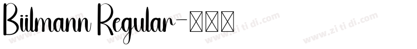 Biilmann Regular字体转换